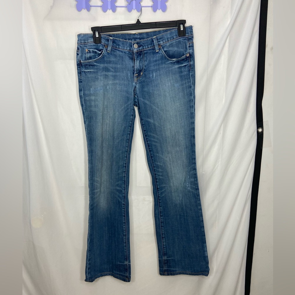 EUC Citizens of Humanity women’s Kelly #001 low waist bootcut stretch blue jeans